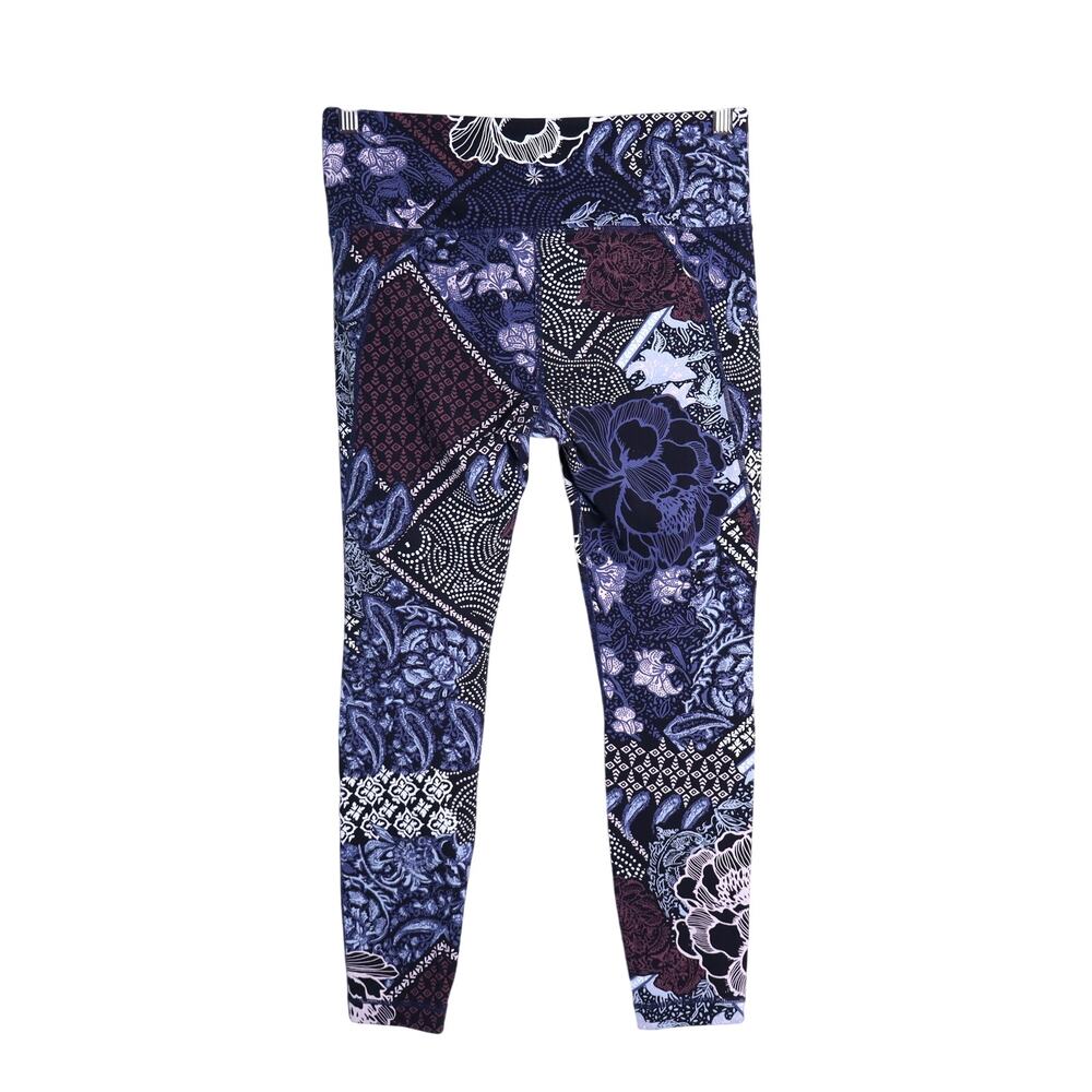 Athleta Patchwork Salutations 7/8 Legging Blue Mu… - image 3